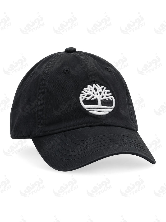 Casquette Timberland – Noir Logo Arbre Blanc - vue de face