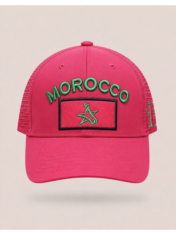 Casquette Maroc Morocco – Rose Trucker | Lions de l'Atlas