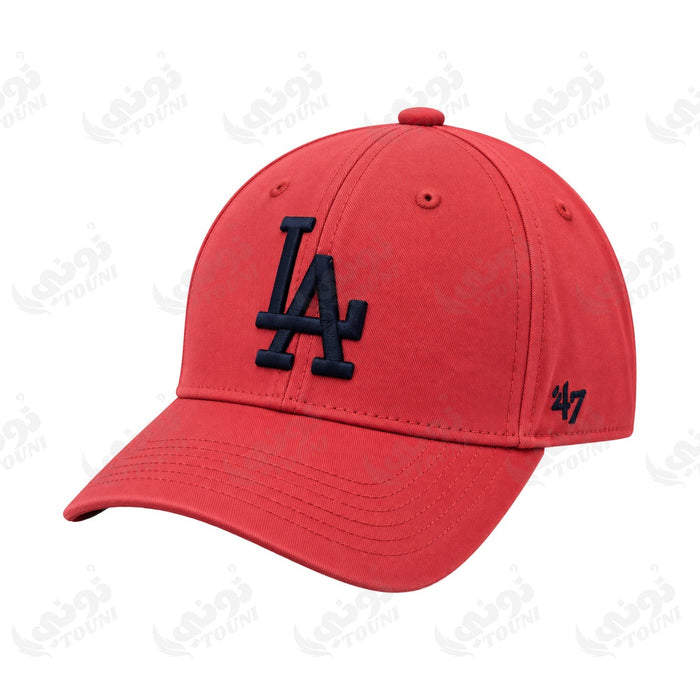 Casquette LA Dodgers – Rouge – sur fond blanc