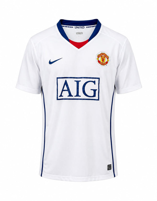 Manchester United - Maillot Rétro Extérieur Blanc 2008/09