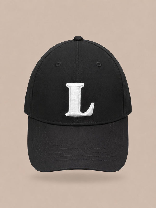 Casquette Lettre L – Coloris Noir | Broderie 3D Streetwear