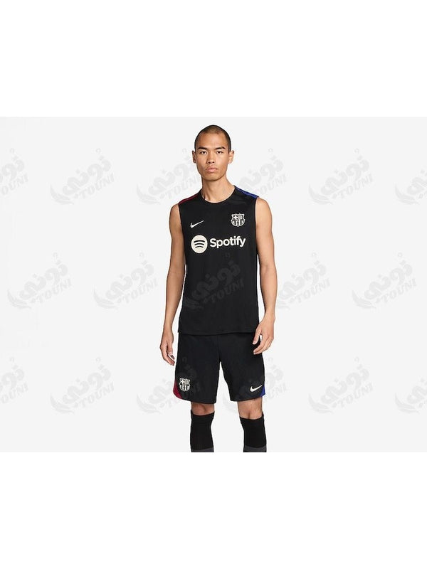 FC Barcelone - Maillot Entraînement Sans Manches Noir 2024/25