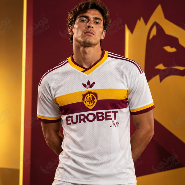 AS Roma - Maillot Terrace Icons Blanc & Bordeaux