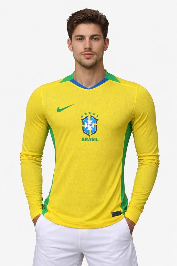 Brésil - Maillot Domicile Manches Longues 2025/26