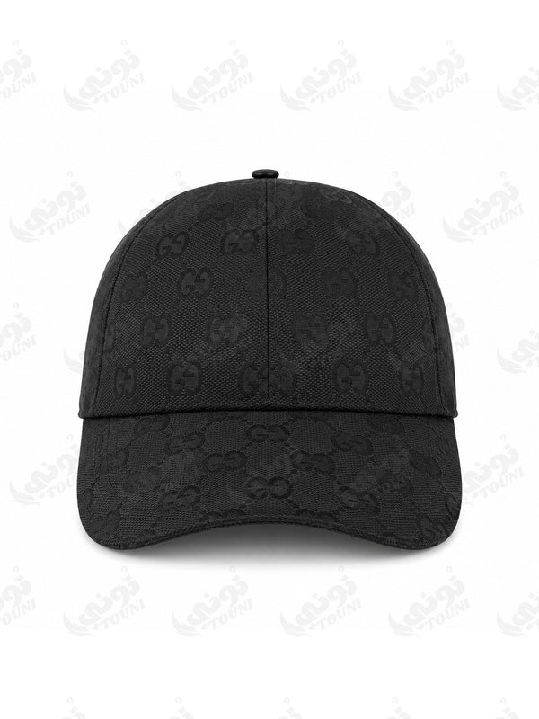 Casquette Monogramme Toile - Noir
