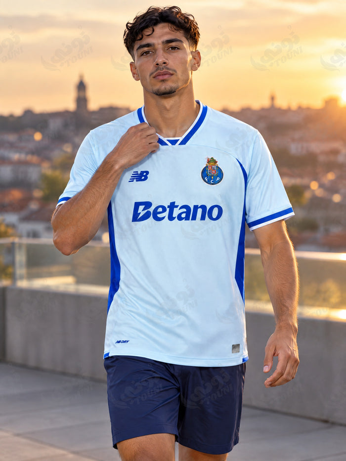 FC Porto - Maillot Extérieur Bleu Ciel 2026/27 - porté