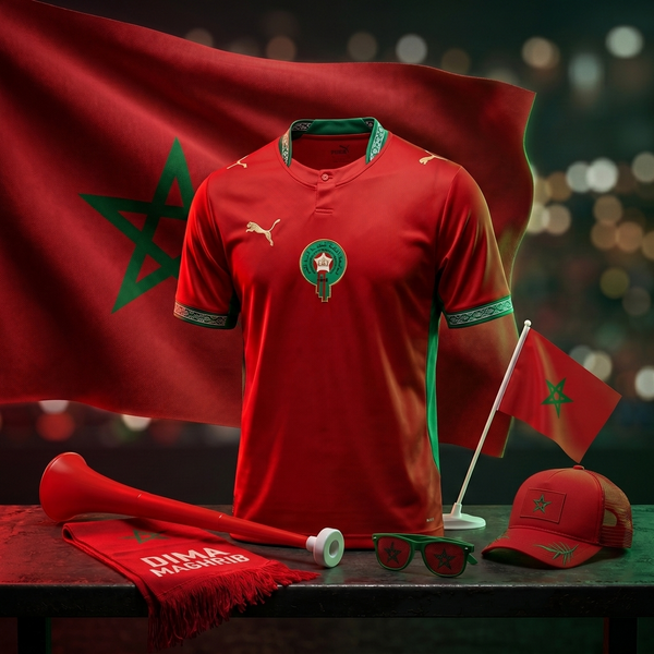 Pack Supporter Maroc Coupe du Monde 2026 — Tachji3 Version Pro — vue ensemble