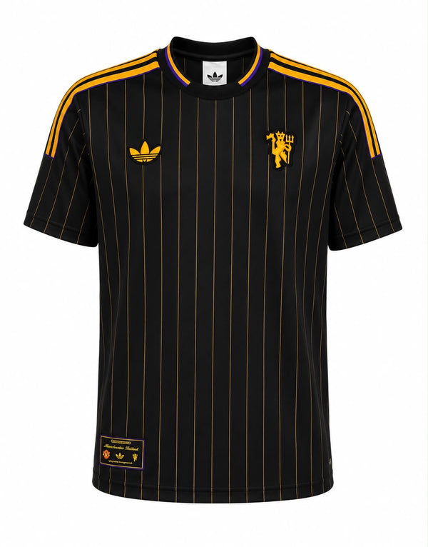 Manchester United - Maillot Terrace Icons Noir / Or