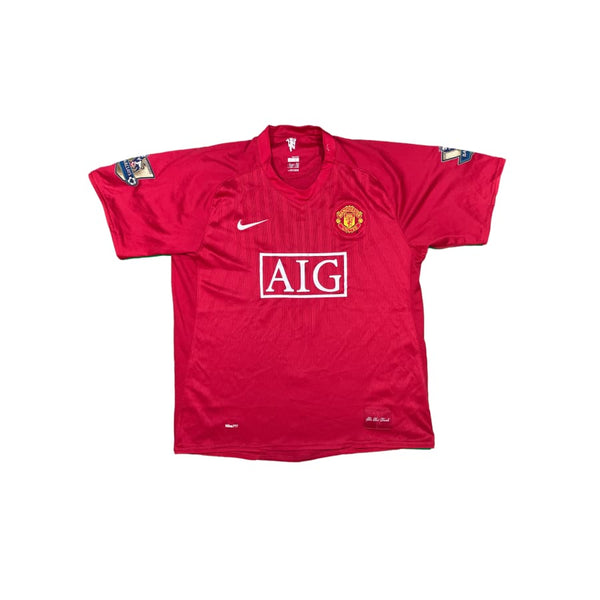 Maillot de football vintage Manchester United domicile saison 2008-2009 