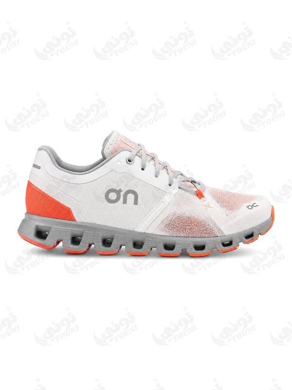 On Cloud X – Blanc, Gris & Orange - vue de face