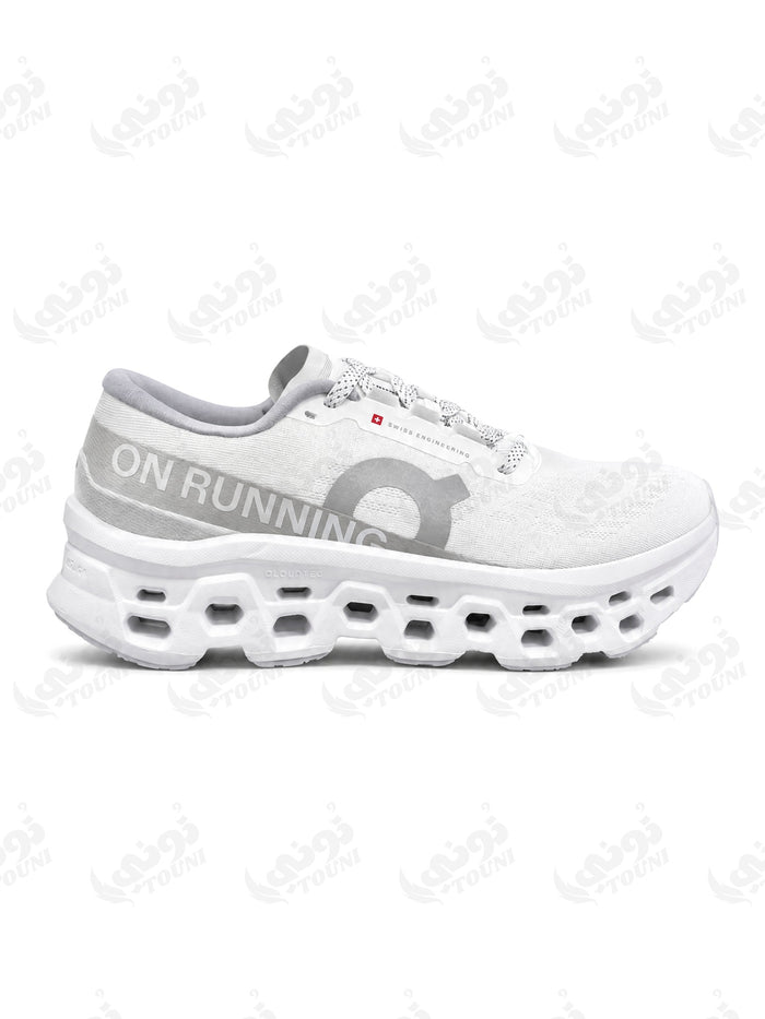 On Cloudmonster 2 – Blanc Total - vue de face