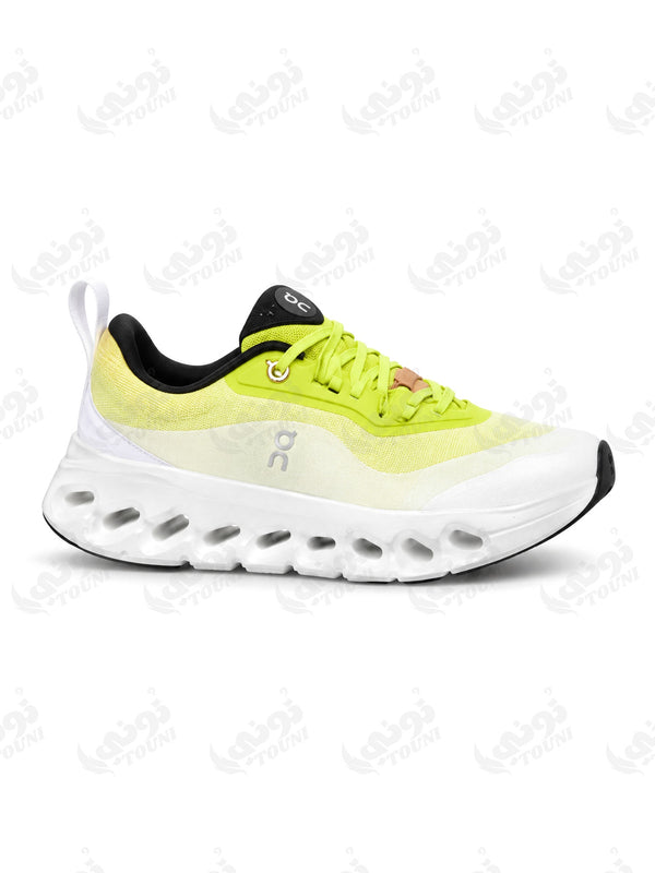 On Running - Basket Jaune Citron & Blanc - vue de face