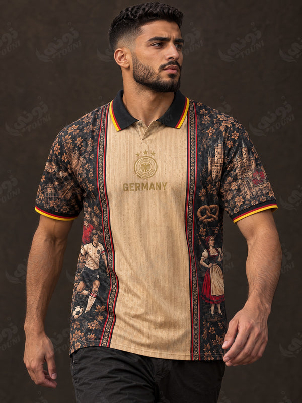 Allemagne - Maillot Édition Bavaria Or & Noir - vue portée