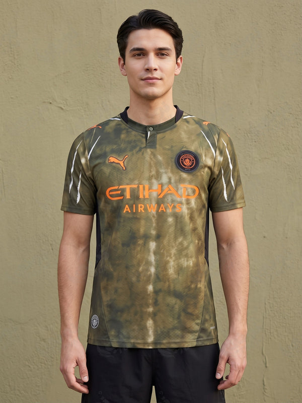 Manchester City - Maillot Édition Spéciale 2026/27 Kaki Camouflage - vue portée