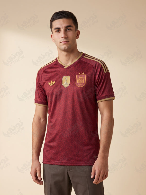 Espagne - Maillot Édition Arabesque Bordeaux 2026/27 - vue portée