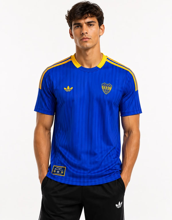 Boca Juniors — Maillot Rétro Bleu / Or