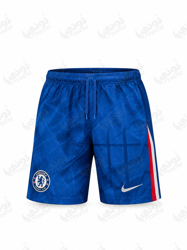 Chelsea FC - Short Domicile 2025/26 Bleu Royal - vue de face