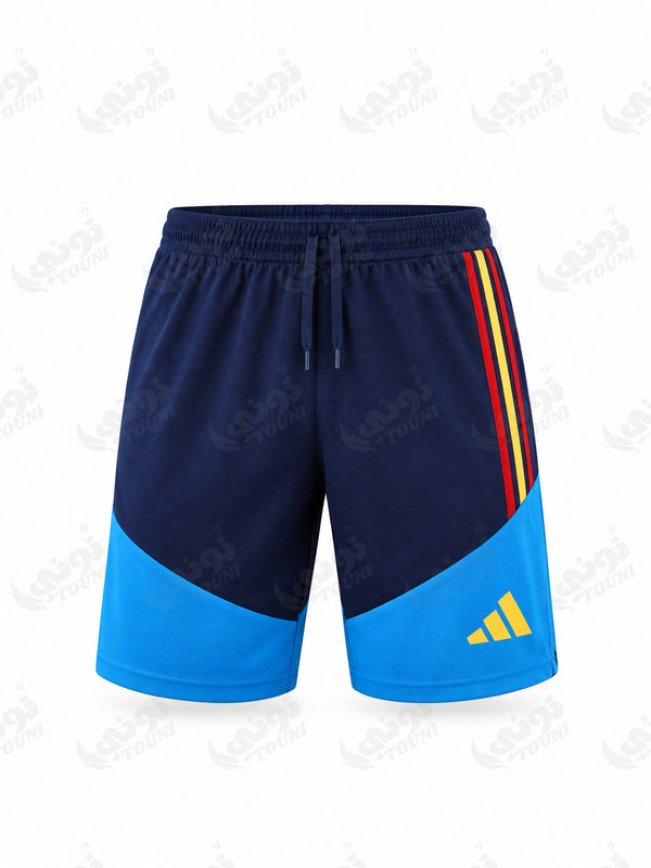Espagne - Short d'Entraînement 2025/26 Bleu Marine et Ciel - vue de face