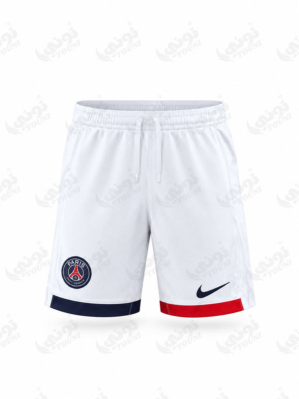 Paris Saint-Germain - Short Extérieur 2024/25 Blanc - vue de face