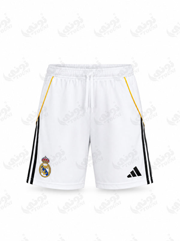 Real Madrid - Short Domicile 2025/26 Blanc - vue de face