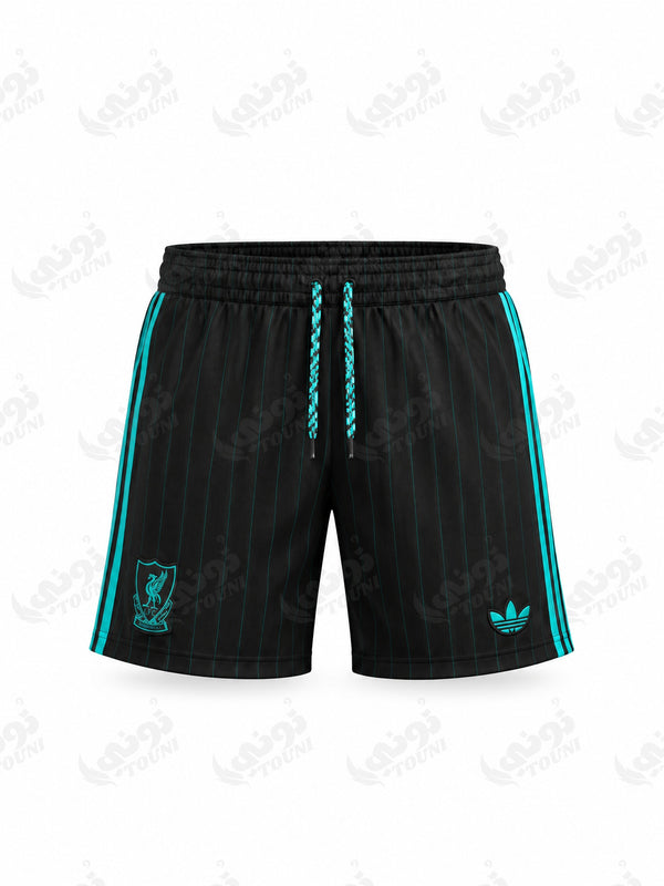 Liverpool FC - Short Terrace Icons Noir & Turquoise - vue de face