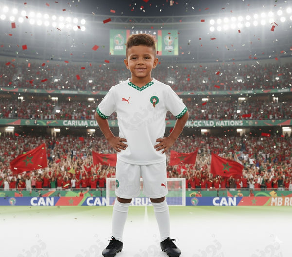 Maroc - Kit Enfant Extérieur Blanc 2025/26