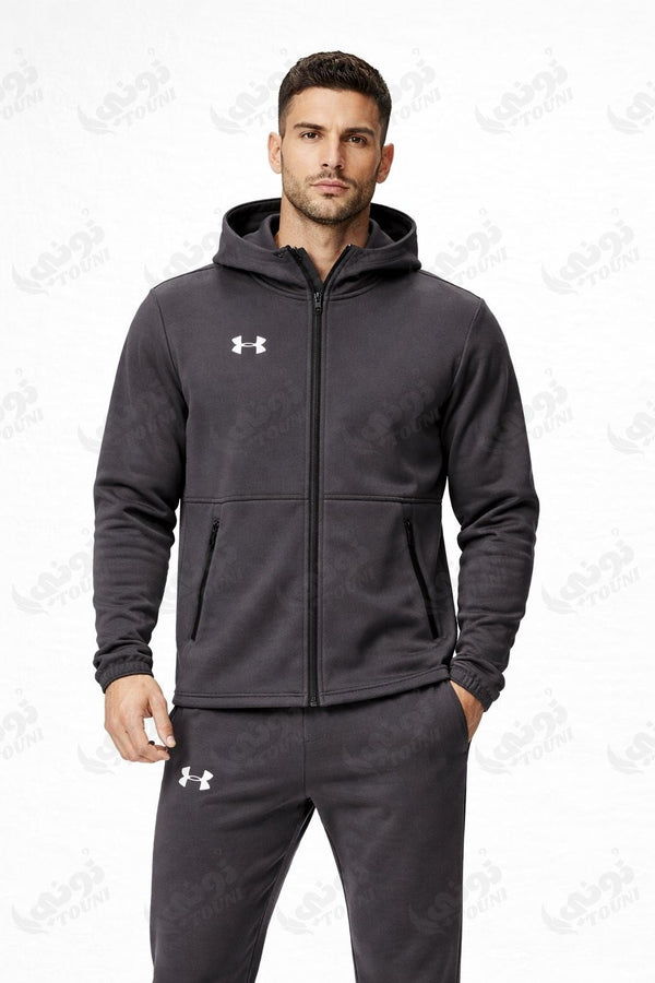 Under Armour - Survêtement Gris Foncé