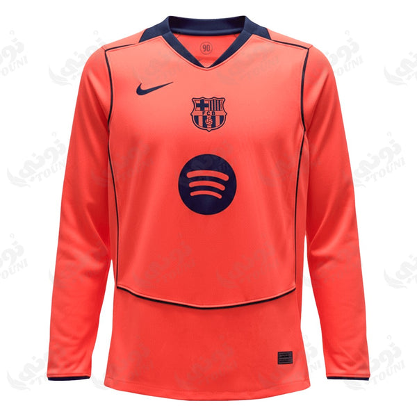 FC Barcelone - Maillot Manches Longues Orange 2025/26