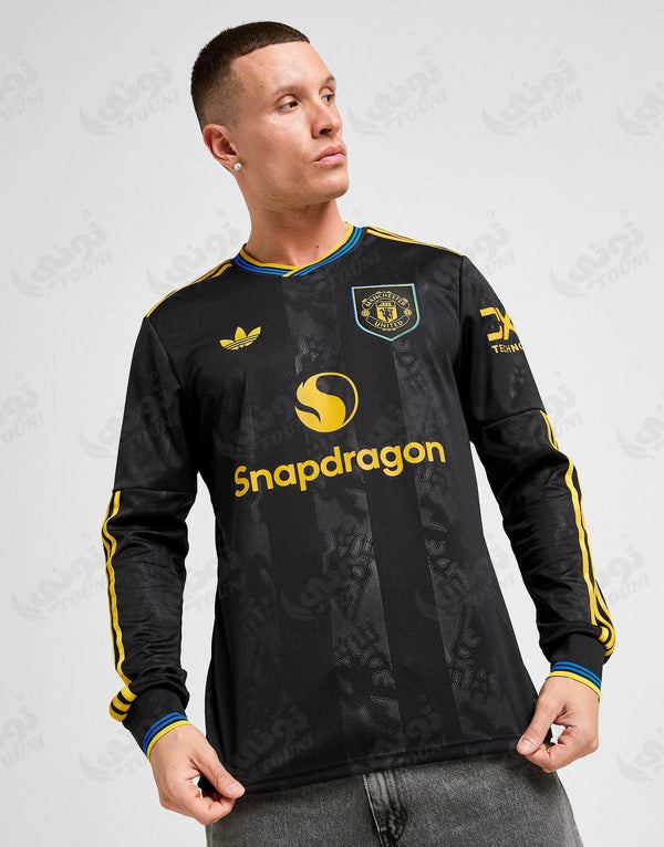 Manchester United Third Maillot Manches Longues 2025/26 Noir