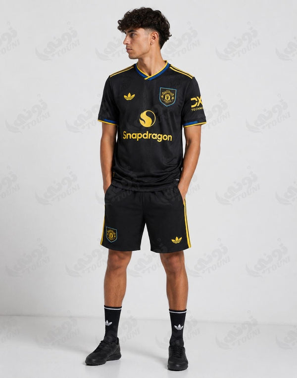 Manchester United - Kit Third Maillot + Short 2025/26 Noir