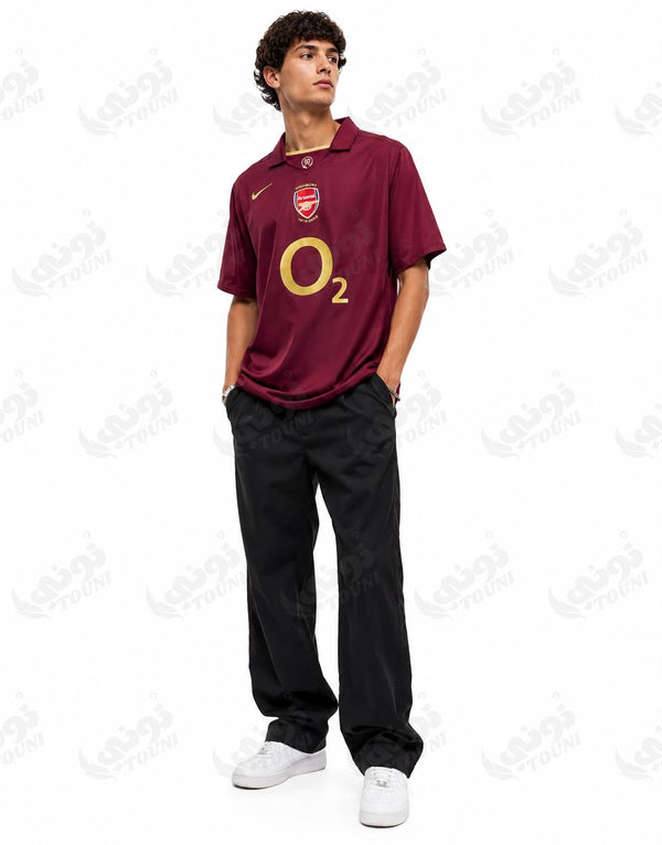 Arsenal FC - Maillot Rétro Domicile Bordeaux 2005/06