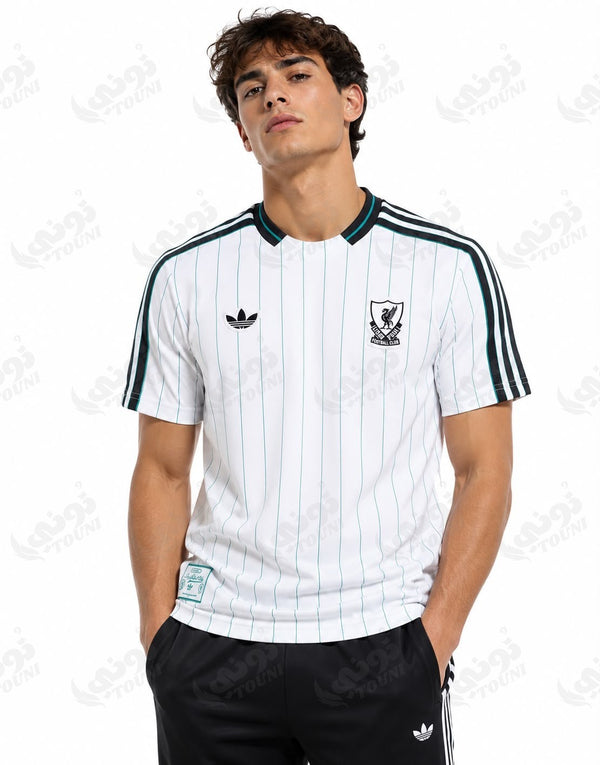 Liverpool FC - Maillot Terrace Icons Blanc & Vert