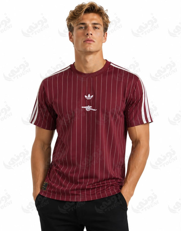 Arsenal FC - Maillot Terrace Icons Bordeaux & Blanc