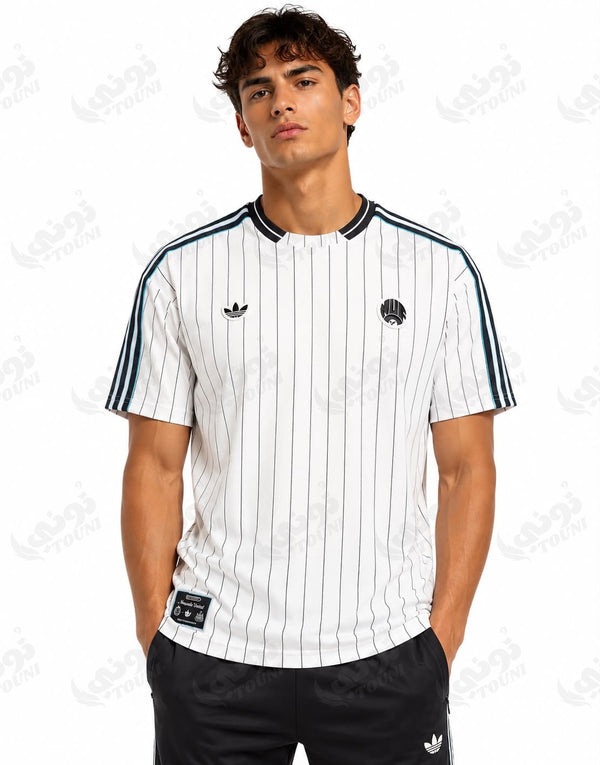 Newcastle United - Maillot Terrace Icons Blanc & Noir