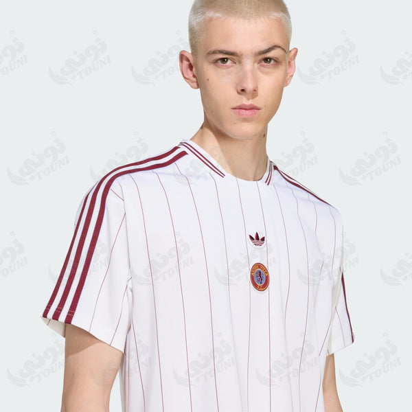 Aston Villa - Maillot Terrace Icons Blanc & Bordeaux
