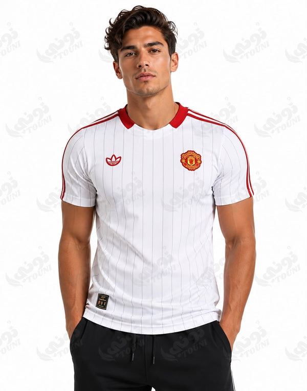 Manchester United - Maillot Terrace Icons Blanc & Rouge