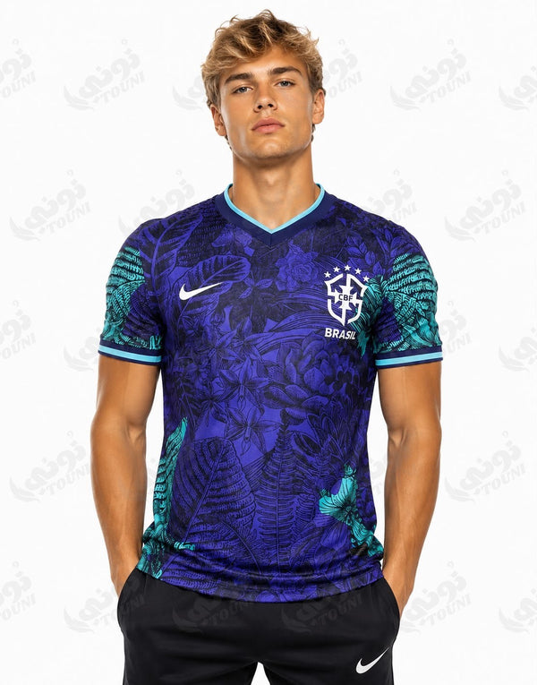 Brésil - Maillot Extérieur Édition Selva Bleu & Turquoise