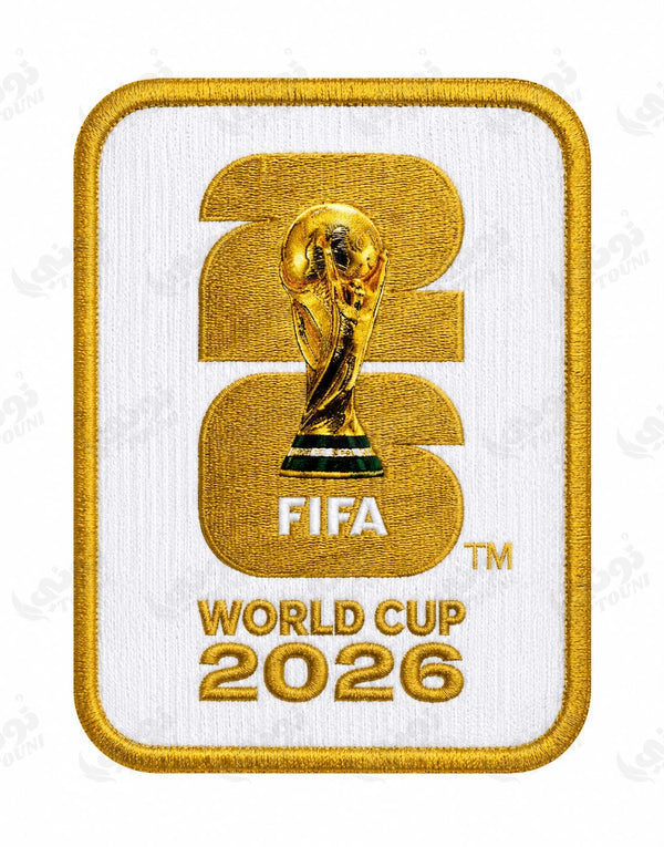 Patch FIFA 2026 — Fond Blanc & Doré