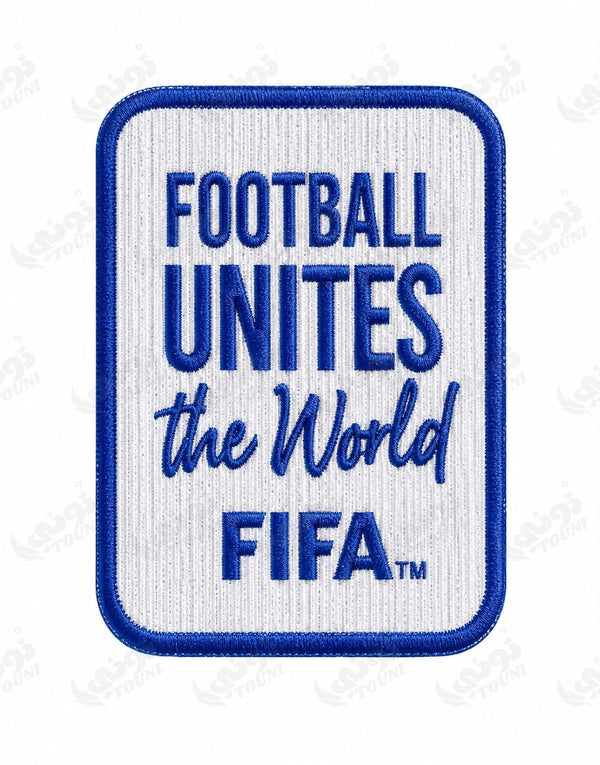Patch Football Unites — Blanc