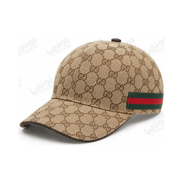 Casquette Monogramme Bande Web - Beige