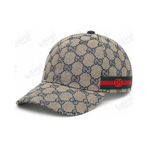 Casquette Monogramme Bande Web - Bleu Marine