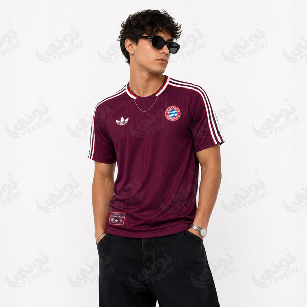 Bayern Munich - Maillot Terrace Icons Bordeaux