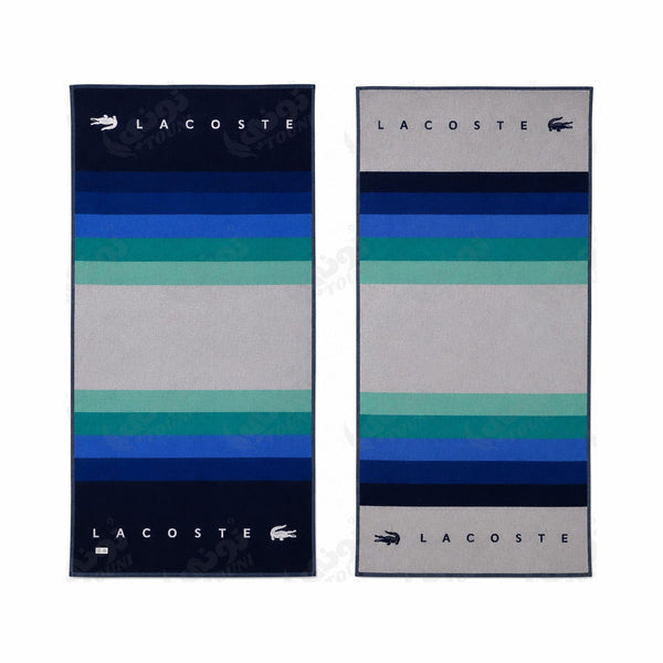 Serviette de Plage Rayures Sport - Bleu