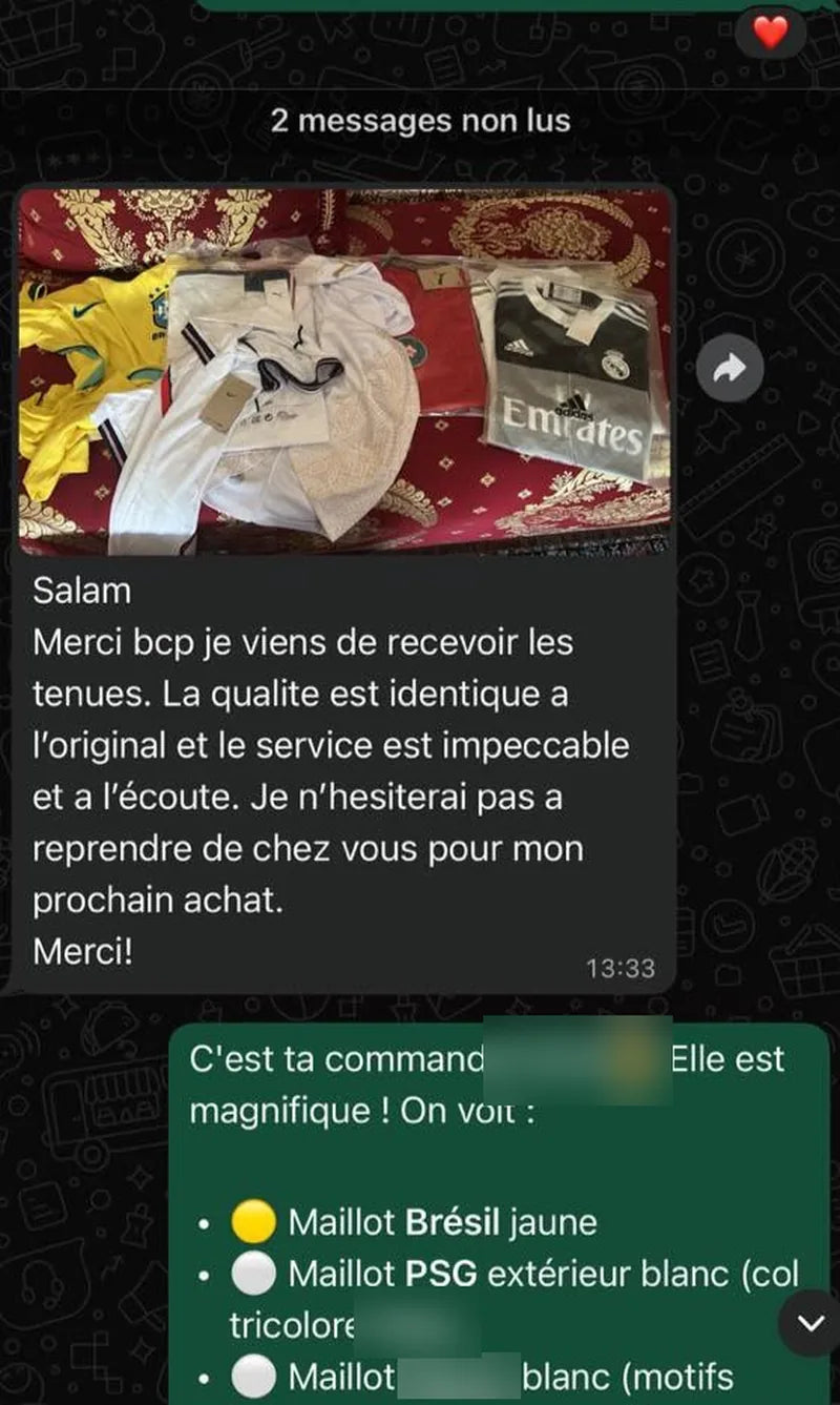 Avis client WhatsApp