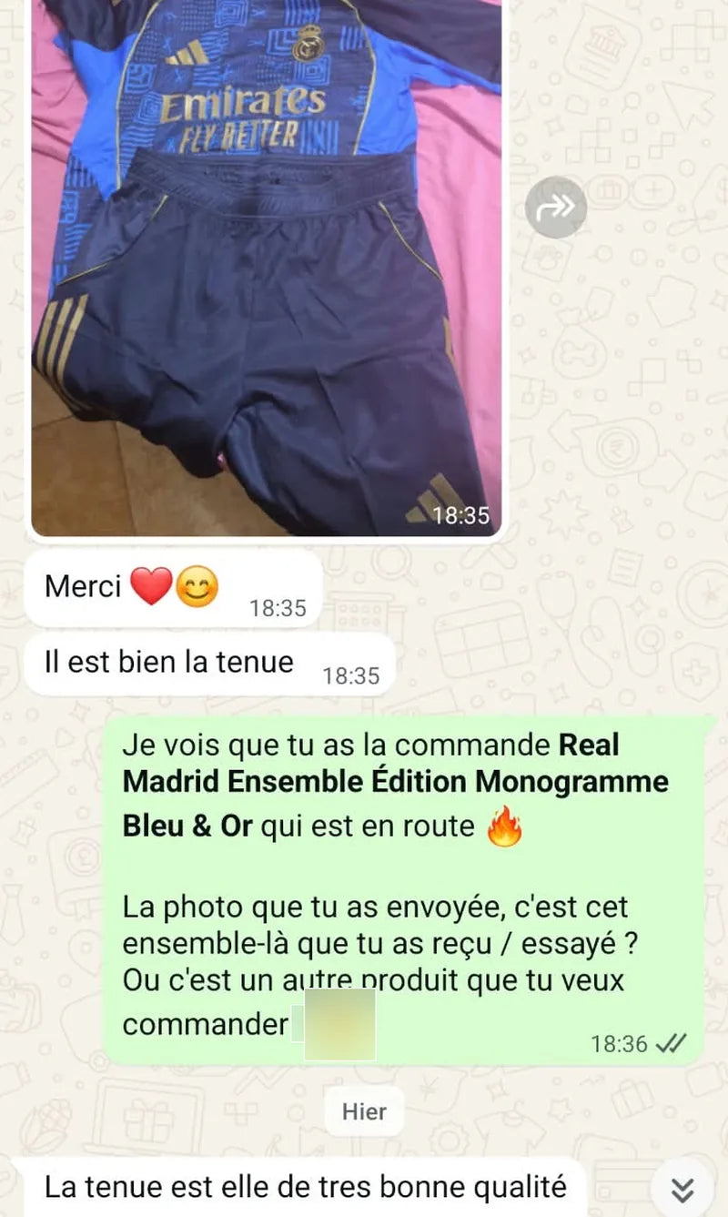 Avis client WhatsApp