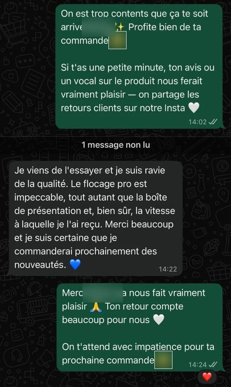 Avis client WhatsApp