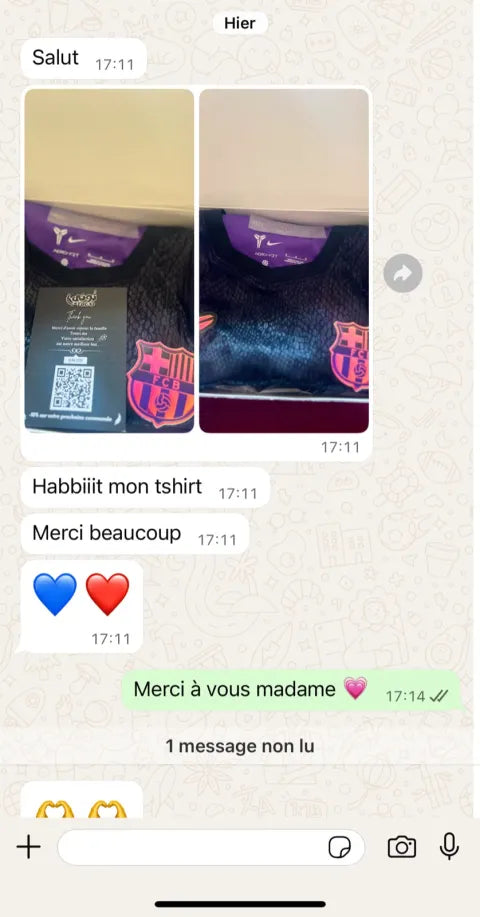 Avis client WhatsApp