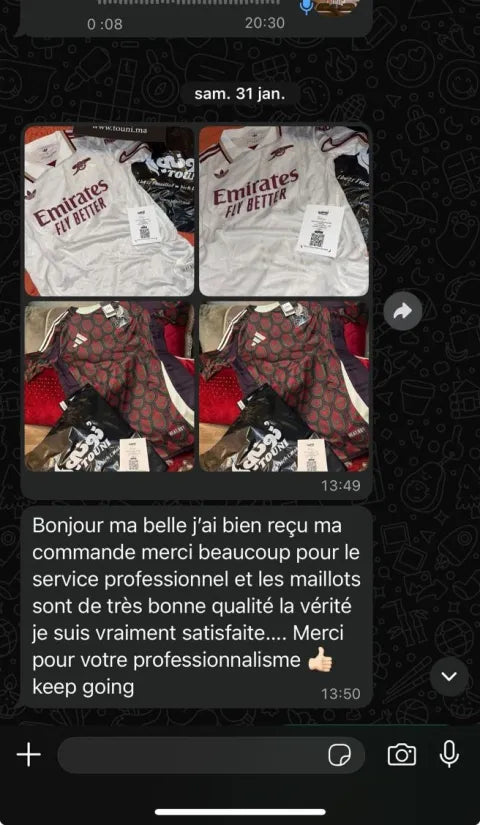 Avis client WhatsApp